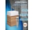 Тумба Bauedge Bau Dream Blackwood 35 с ящиком, раковина BAU Cerama Mini, белая, смеситель Hotel Dream, нерж. сталь, выпуск клик-клак, хром SD4406 2