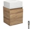 Тумба Bauedge Bau Dream Blackwood 35 с ящиком, раковина BAU Cerama Mini, белая, выпуск клик-клак белый SD4401 1