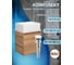 Тумба Bauedge Bau Dream Blackwood 35 с ящиком, раковина BAU Cerama Mini, белая, выпуск клик-клак белый SD4401 2