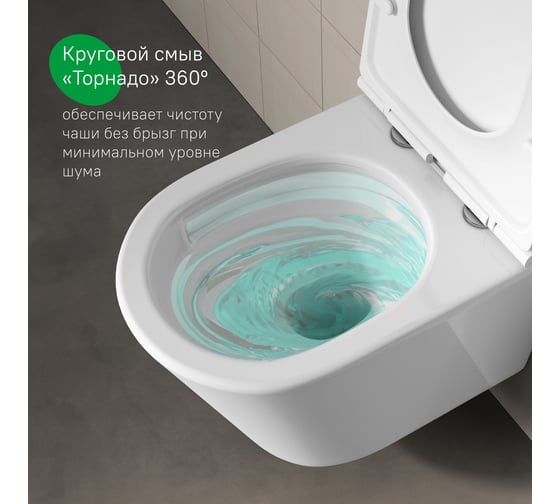 Унитаз подвесной безободковый IDDIS Ray RAYRDSEi25