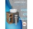 Тумба Bauedge Bau Dream Blackwood 60 правая, графит, раковина BAU Element Cristal D40, белая, смеситель Hotel Still, нерж. сталь, выпуск клик клак хром SD4333 4
