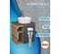 Тумба Bauedge Bau Dream Blackwood 60 правая, графит, раковина BAU Element Cristal D40, белая, смеситель Hotel Still, нерж. сталь, выпуск клик клак белый SD4334 5