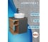 Тумба Bauedge Bau Dream Blackwood 60 правая, графит, раковина BAU Element Cristal D40, белая, смеситель Hotel Black черный SD4327 5