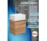 Тумба Bauedge Bau Dream Blackwood 35 с ящиком, раковина BAU Cerama Mini, белая, смеситель Hotel Dream, нерж. сталь SD4398 2
