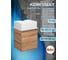 Тумба Bauedge Bau Dream Blackwood 35 с ящиком, раковина BAU Cerama Mini, белая, смеситель Hotel Black, черный SD4397 2