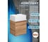 Тумба Bauedge Bau Dream Blackwood 35 с ящиком, раковина BAU Cerama Mini, белая, смеситель Hotel Dream Black, нерж. сталь, черный SD4399 2