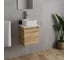 Тумба Bauedge Bau Dream Blackwood 35, раковина BAU Mini 24х24, смеситель для раковины высокий Hotel Still, нержавеющая сталь SD3006 7