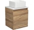 Тумба Bauedge Bau Dream Blackwood 35, раковина BAU Mini 24х24 SD3001 1