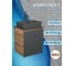Тумба Bauedge Bau Dream Blackwood 50 графит, раковина BAU Cerama 48х37 темно-серая матовая, смеситель Hotel Dream Black, нерж. сталь, черный SD4183 2