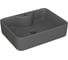 Тумба Bauedge Bau Dream Blackwood 50 графит, раковина BAU Cerama 48х37 темно-серая матовая, смеситель Hotel Dream Black, нерж. сталь, черный SD4183 10