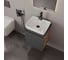 Тумба Bauedge Bau Dream Blackwood 50 графит, раковина BAU Cerama 48х37 белая, смеситель Hotel Dream Black, нерж. сталь, черный, выпуск клик-клак черный SD4178 8