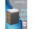 Тумба Bauedge Bau Dream Blackwood 50 графит, раковина BAU Cerama 48х37 белая, смеситель Hotel Dream Black, нерж. сталь, черный SD4169 2