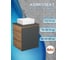 Тумба Bauedge Bau Dream Blackwood 50 графит, раковина BAU Cerama Mini белая, смеситель Hotel Still, нерж. сталь SD4194 2