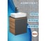 Тумба Bauedge Bau Dream Blackwood 50 графит, раковина BAU Cerama 48х37 белая, смеситель Hotel Dream, нерж. сталь SD4168 2