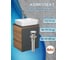 Тумба Bauedge Bau Dream Blackwood 50 графит, раковина BAU Cerama 48х37 белая, смеситель Hotel Still, нерж. сталь, выпуск клик-клак, хром SD4173 2