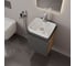 Тумба Bauedge Bau Dream Blackwood 50 графит, раковина BAU Cerama 48х37 белая, смеситель Hotel Still, нерж. сталь, выпуск клик-клак, хром SD4173 8