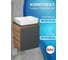 Тумба Bauedge Bau Dream Blackwood 50 графит, раковина BAU Cerama 48х37 белая SD4165 2