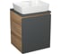 Тумба Bauedge Bau Dream Blackwood 50 графит, раковина BAU Cerama 48х37 белая SD4165 1