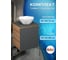Тумба Bauedge Bau Dream Blackwood 50 графит, раковина BAU Crystal 40х40 SD4091 2