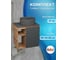 Тумба Bauedge Bau Dream Blackwood 60 правая, графит, раковина BAU Element D41, темно-серая SD4311 5