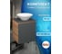 Тумба Bauedge Bau Dream Blackwood 50 графит, раковина BAU Dream D43 SD4064 2