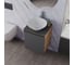 Тумба Bauedge Bau Dream Blackwood 50 графит, раковина BAU Dream D43, смеситель для раковины высокий Hotel Still, нержавеющая сталь, выпуск клик-клак, белый SD4071 8