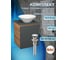 Тумба Bauedge Bau Dream Blackwood 50 графит, раковина BAU Dream D43, выпуск клик-клак, хром SD4065 2