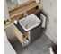 Тумба Bauedge Bau Dream Blackwood 60 правая, графит, раковина BAU Hotel 51х39, мрамор, смеситель для раковины высокий Hotel Still, нержавеющая сталь, выпуск клик клак SD4268 7