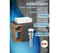 Тумба Bauedge Bau Dream Blackwood 60 правая, графит, раковина BAU Hotel 48х37, выпуск клик клак белый SD4218 9