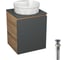 Тумба Bauedge Bau Dream Blackwood 50 графит, раковина BAU Element Cristal D40, белая, выпуск клик-клак черный SD4144 1