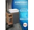 Тумба Bauedge Bau Dream Blackwood 60 правая, графит, раковина BAU Hotel Black Rand 48х37 SD4243 6