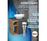 Тумба Bauedge Bau Dream Blackwood 60 правая, графит, раковина BAU Nimb 41х33, смеситель для раковины высокий Hotel Still, нержавеющая сталь, выпуск клик клак белый SD4277 4