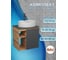 Тумба Bauedge Bau Dream Blackwood 60 правая, графит, раковина BAU Nimb 51х41 белая, смеситель Hotel Dream Black черный SD4343 10