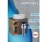 Тумба Bauedge Bau Dream Blackwood 60 правая, графит, раковина BAU Nimb 51х41 белая, смеситель Hotel Dream Black, нерж. сталь, черный, выпуск клик клак черный SD4352 5