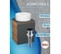 Тумба Bauedge Bau Dream Blackwood 50 графит, раковина BAU Element D40, белая, выпуск клик-клак черный SD4116 2