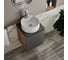 Тумба Bauedge Bau Dream Blackwood 50 графит, раковина BAU Element D40, белая, смеситель Hotel Still, нерж. сталь, выпуск клик-клак, хром SD4117 8