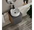 Тумба Bauedge Bau Dream Blackwood 50 графит, раковина BAU Element D40, белая, смеситель Hotel Black, черный, выпуск клик-клак черный SD4119 8