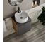 Тумба Bauedge Bau Dream Blackwood 50 графит, раковина BAU Element D40, белая, смеситель Hotel Dream Black, нерж. сталь, черный, выпуск клик-клак черный SD4122 8