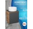 Тумба Bauedge Bau Dream Blackwood 50 графит, раковина BAU Element D40, белая SD4109 2