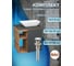 Тумба Bauedge Bau Dream Blackwood 60 правая, графит, раковина BAU Spectrum mini 47х24 выпуск клик клак хром SD4208 5