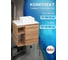 Тумба Bauedge Bau Dream Blackwood 60 правая, раковина BAU Cerama Mini 33х28 белая SD3381 5