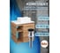 Тумба Bauedge Bau Dream Blackwood 60 правая, раковина BAU Cerama Mini 33х28 белая, смеситель Hotel Black, черный, выпуск клик клак черный SD3391 7