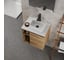 Тумба Bauedge Bau Dream Blackwood 60 правая, раковина BAU Cerama Mini 33х28 белая, смеситель Hotel Black, черный, выпуск клик клак черный SD3391 13