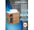 Тумба Bauedge Bau Dream Blackwood 60 правая, раковина BAU Cerama Mini 33х28 белая, смеситель Hotel Still, нерж. сталь SD3382 3