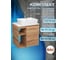 Тумба Bauedge Bau Dream Blackwood 60 правая, раковина BAU Cerama 48х37 белая, смеситель Hotel Still нерж. сталь SD3354 3