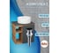Тумба Bauedge Bau Dream Blackwood 60 правая, графит, раковина BAU Element D40, белая, выпуск клик клак черный SD4304 8