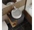 Тумба Bauedge Bau Dream Blackwood 60 правая, графит, раковина BAU Element D40, белая, смеситель Hotel Still, нерж. сталь, выпуск клик клак белый SD4306 7