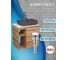 Тумба Bauedge Bau Dream Blackwood 60 правая, раковина BAU Cerama 48х37 темно-серая матовая, смеситель Hotel Still, нерж. сталь, выпуск клик клак белый SD3376 7