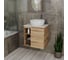 Тумба Bauedge Bau Dream Blackwood 60 правая, раковина BAU Diamond D40, смеситель для раковины высокий Hotel Still, нержавеющая сталь SD3293 12
