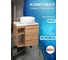 Тумба Bauedge Bau Dream Blackwood 60 правая, раковина BAU Diamond D40 SD3288 6